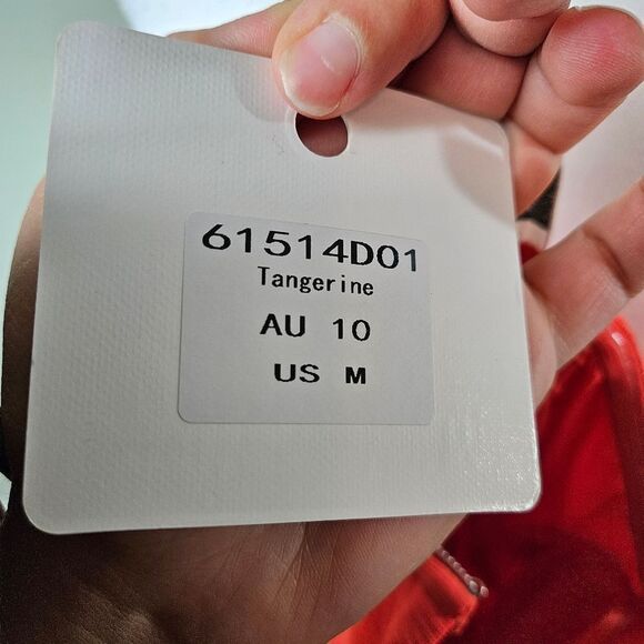 NWT Angel Biba Strapless Dress. Tangerine Orange. Med - Picture 12 of 15